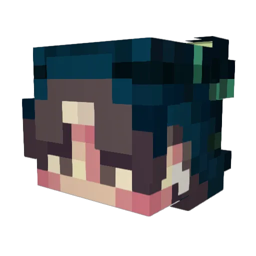ArtPlayerOff Minecraft avatar head, 3D render