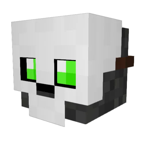 ArtSkull Minecraft avatar head, 3D render
