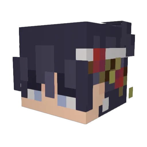 ArtSystem Minecraft avatar head, 3D render
