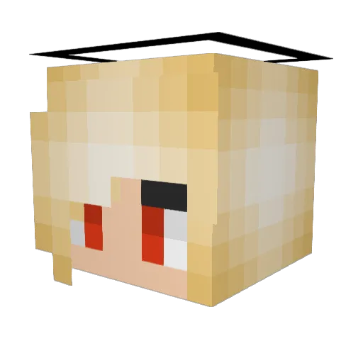 ArtTheGreat Minecraft avatar head, 3D render