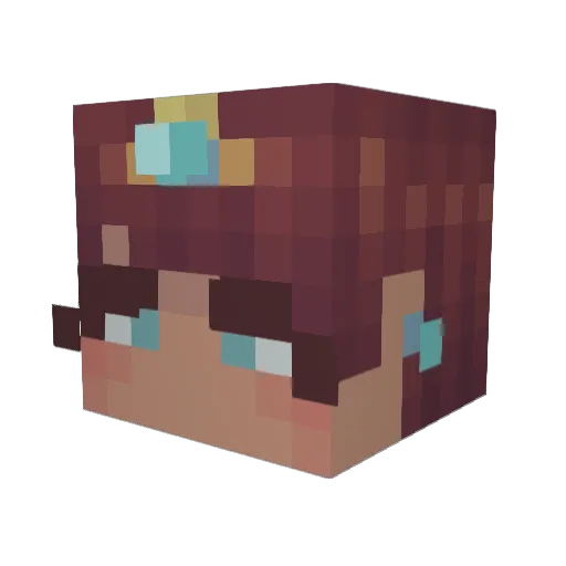 ArtThePotato Minecraft avatar head, 3D render