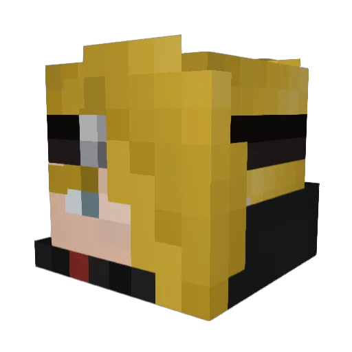 Art_Is_Explosion Minecraft avatar head, 3D render