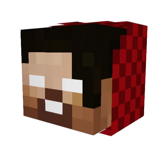 Artail_ Minecraft avatar head, 3D render