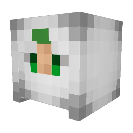Artakoff Minecraft avatar head, 3D render