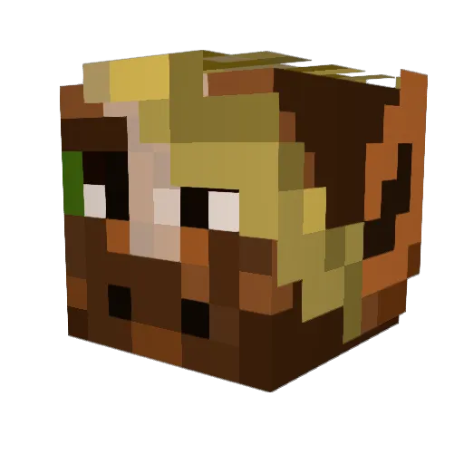 Artan_Coen Minecraft avatar head, 3D render