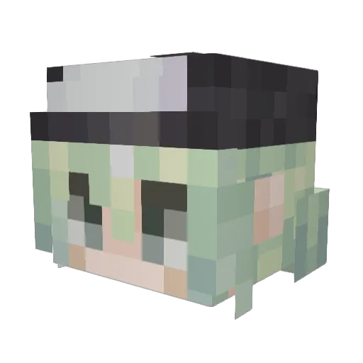 Artanel Minecraft avatar head, 3D render