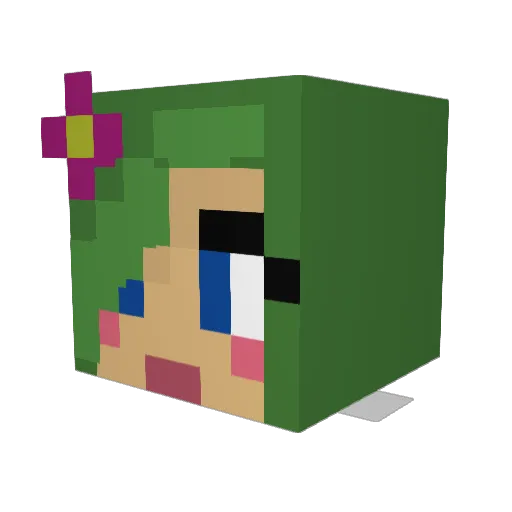Artanicus Minecraft avatar head, 3D render