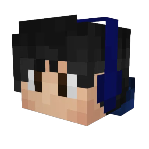ArtblockedGamer Minecraft avatar head, 3D render