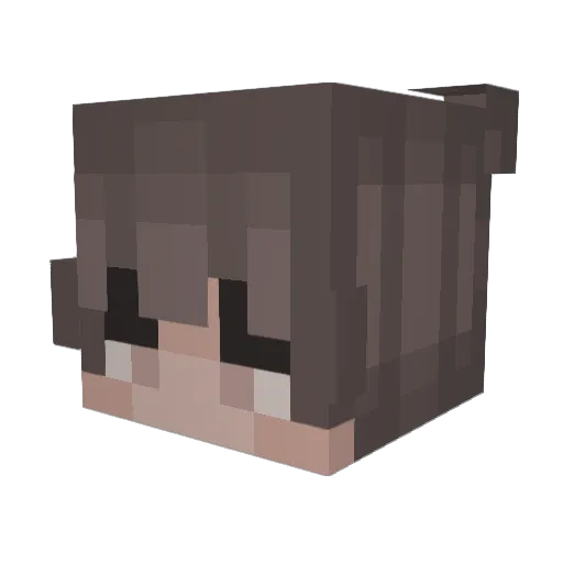 Artbride Minecraft avatar head, 3D render