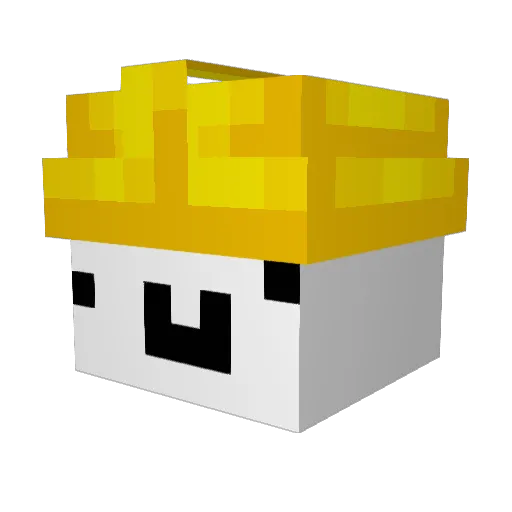 Artcos Minecraft avatar head, 3D render