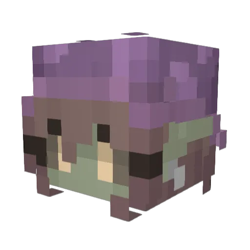 Arte_m1ss Minecraft avatar head, 3D render