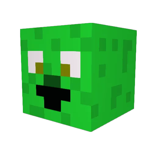 Artector Minecraft avatar head, 3D render