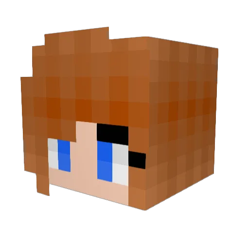 Artefexx Minecraft avatar head, 3D render