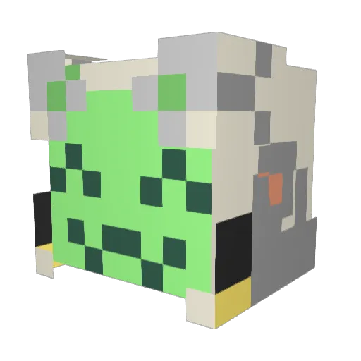 Artefti Minecraft avatar head, 3D render