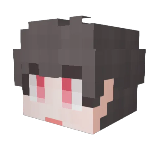 Artel_ Minecraft avatar head, 3D render