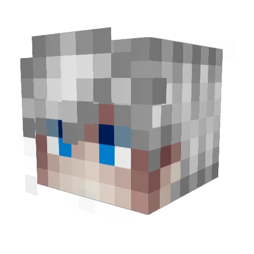 ArtemBobers Minecraft avatar head, 3D render