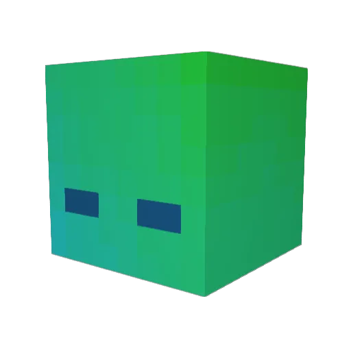 ArtemEXE Minecraft avatar head, 3D render