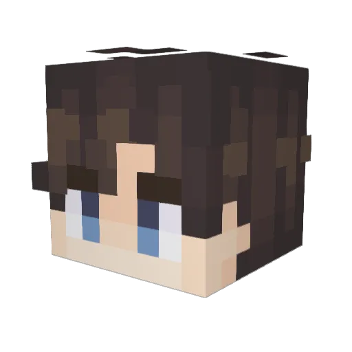 ArtemLover Minecraft avatar head, 3D render
