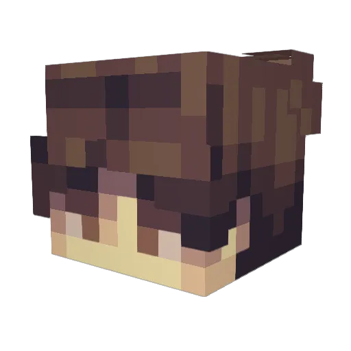 Artem_3301 Minecraft avatar head, 3D render