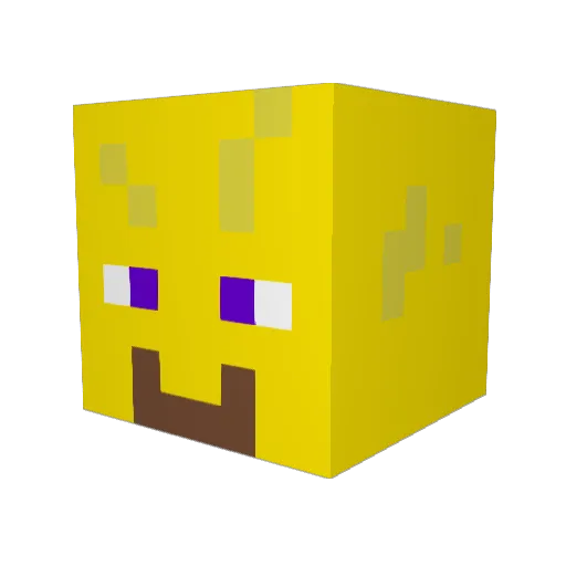 Artem_S Minecraft avatar head, 3D render
