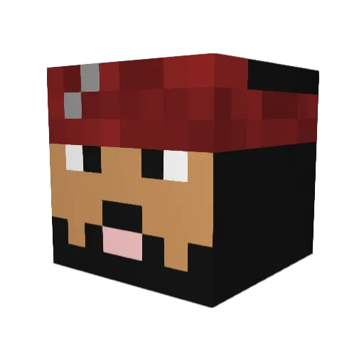 Artemical Minecraft avatar head, 3D render