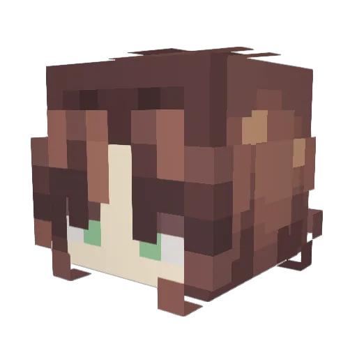 Artemiiss_ Minecraft avatar head, 3D render
