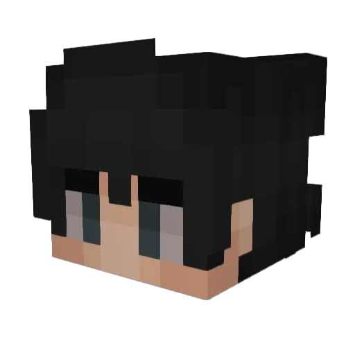 Artemira Minecraft avatar head, 3D render