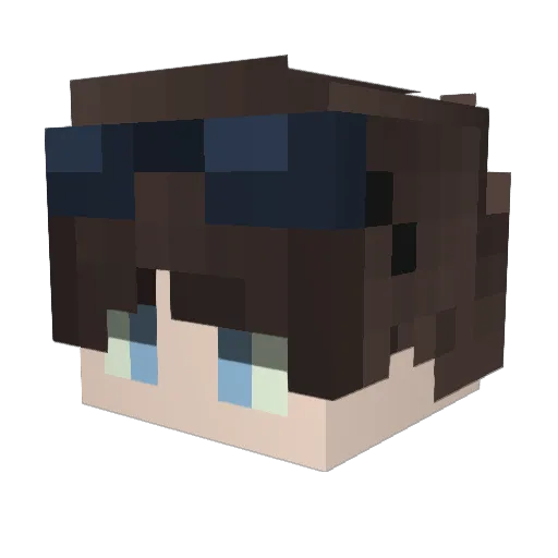 Artemis0129 Minecraft avatar head, 3D render