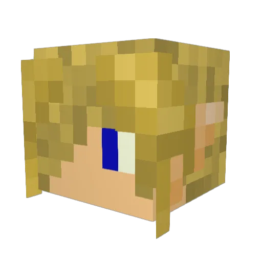 Artemis1499 Minecraft avatar head, 3D render