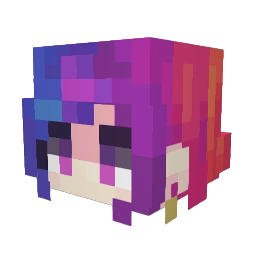 Artemis1919 Minecraft avatar head, 3D render
