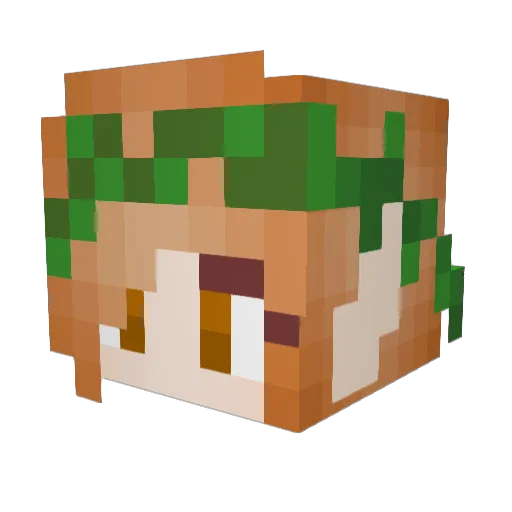 Artemis2159 Minecraft avatar head, 3D render