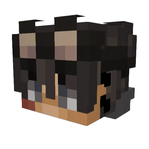 Artemis9934 Minecraft avatar head, 3D render