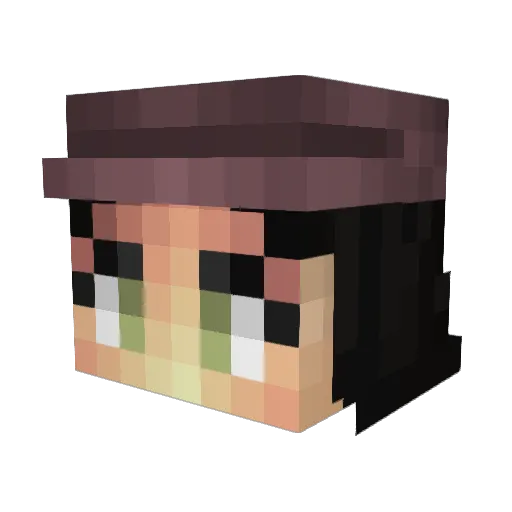 ArtemisInLoveM Minecraft avatar head, 3D render