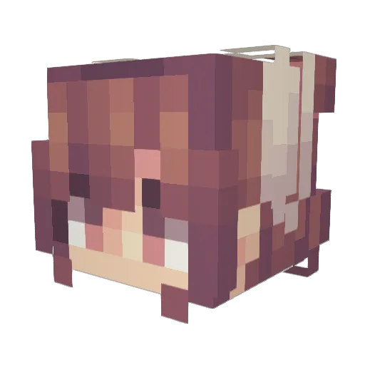 ArtemisMoon123 Minecraft avatar head, 3D render