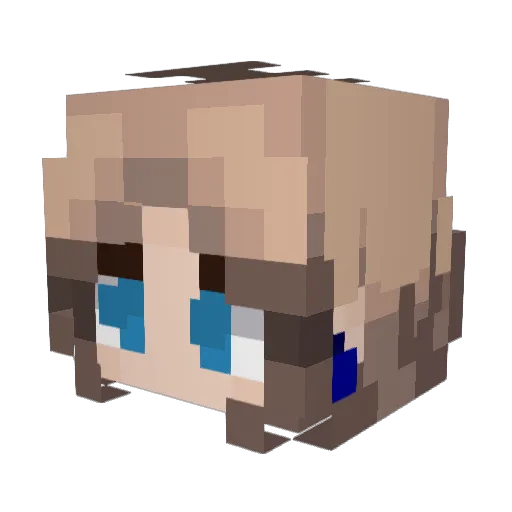 ArtemisMoonBeam Minecraft avatar head, 3D render