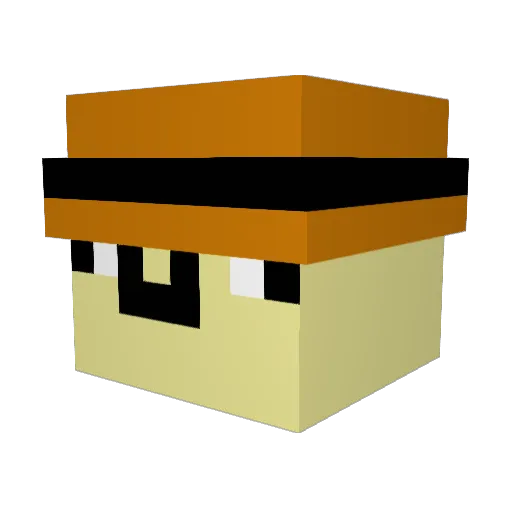 ArtemisPrime07 Minecraft avatar head, 3D render