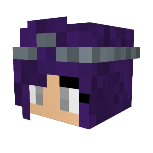 Artemis_Fallen Minecraft avatar head, 3D render