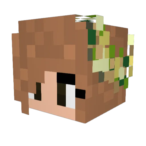 Artemisiac Minecraft avatar head, 3D render