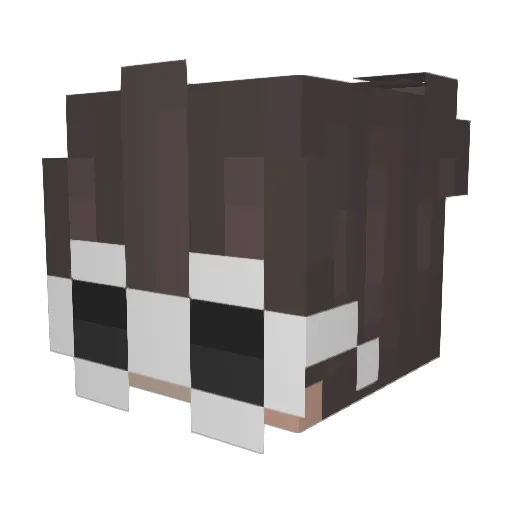 Artemisontop Minecraft avatar head, 3D render