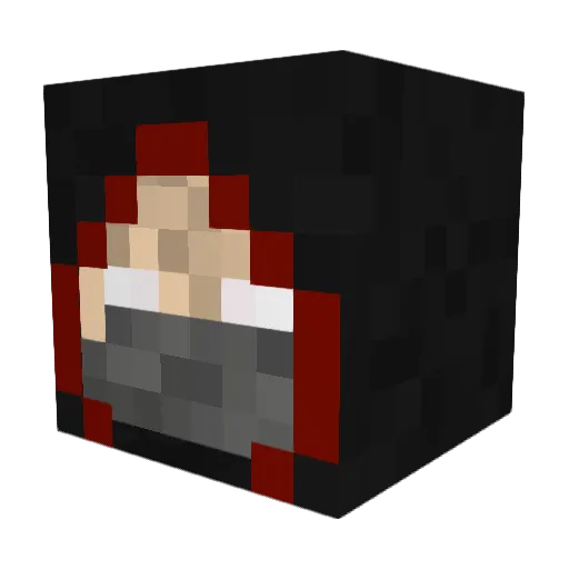Artemisriel Minecraft avatar head, 3D render