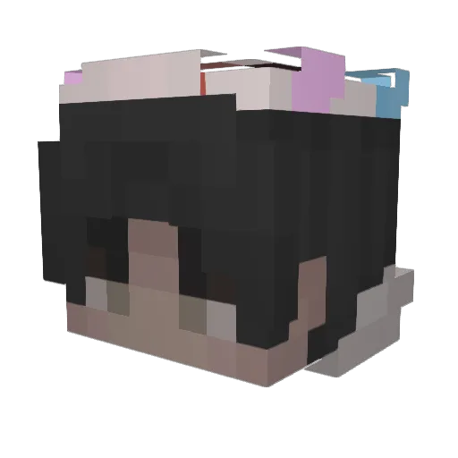 Artemizg Minecraft avatar head, 3D render