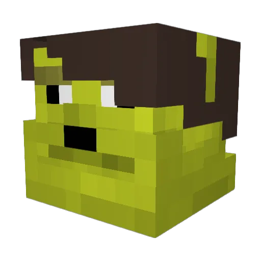 Artemkas Minecraft avatar head, 3D render