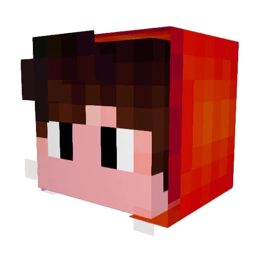 Artemsip Minecraft avatar head, 3D render