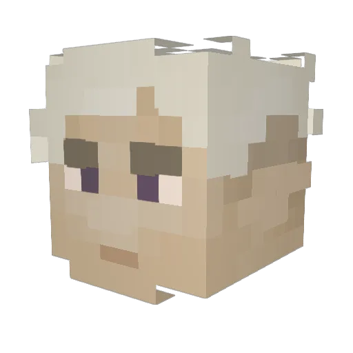 Artemus04 Minecraft avatar head, 3D render