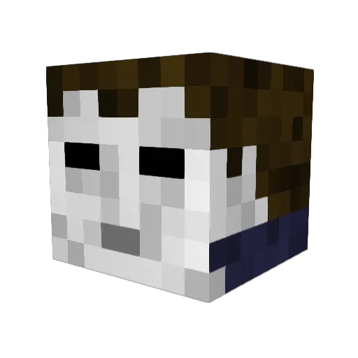ArtexRae Minecraft avatar head, 3D render