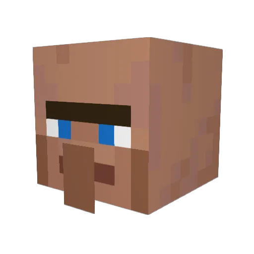 Artexpo Minecraft avatar head, 3D render