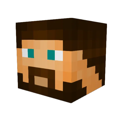 Arteza Minecraft avatar head, 3D render