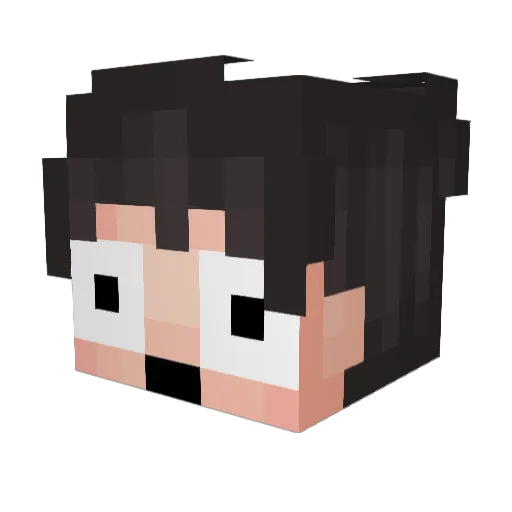 Artezzy2524 Minecraft avatar head, 3D render
