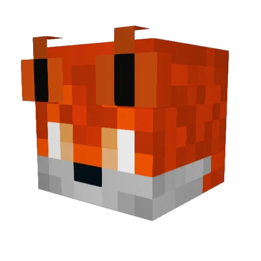 ArthGreen Minecraft avatar head, 3D render