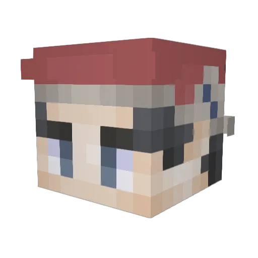 ArthSkywalker Minecraft avatar head, 3D render